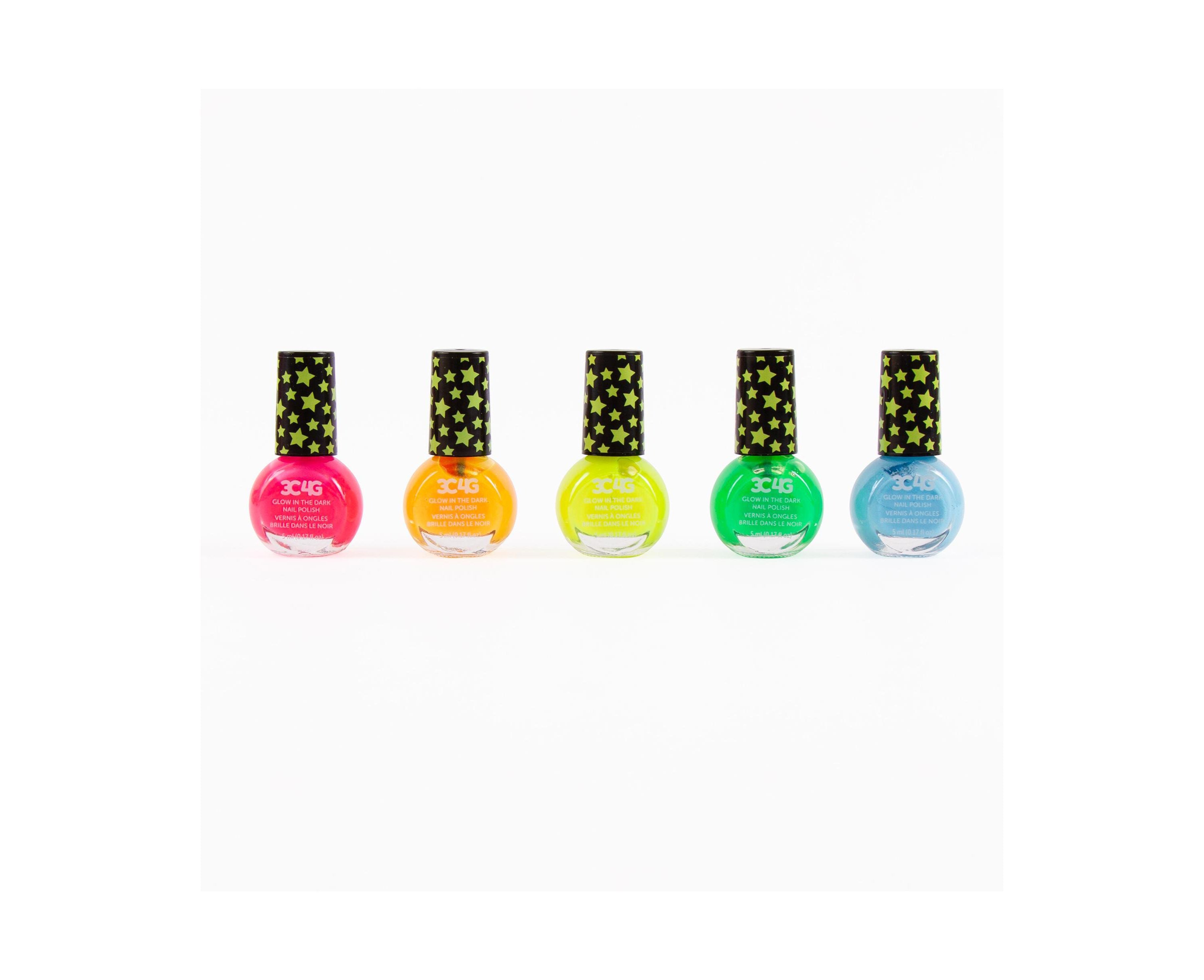 Glow in the Dark Nail Polish Set for Kids - 6 Vibrant Neon Colors, Non-Toxic & Long Lasting - Perfect for Sleepovers, Parties & Halloween Nail Art