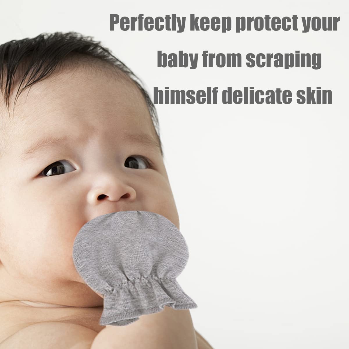 Newborn Baby Mittens - No-Scratch Unisex Infant Gloves, Soft & Breathable, Set of 6 Pairs - Perfect for Sleeping, Nursing & Protecting Baby's Skin