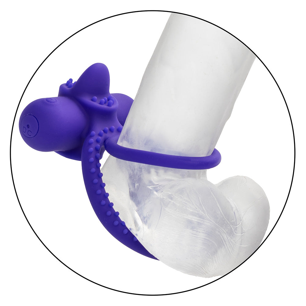 Rechargeable Dual Climaxer Vibrating Silicone Cock Ring for Couples - Enhances Pleasure & Intimacy in Bedroom Play
