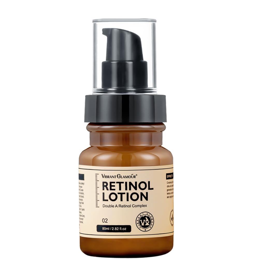 Retinol Face Lotion with Hyaluronic Acid, Vitamin C & E - Anti-Aging Moisturizer for Wrinkles & Fine Lines, Firming Neck Cream, 2.82 fl.oz - Perfect for Night Skincare Routine & Daily Hydration