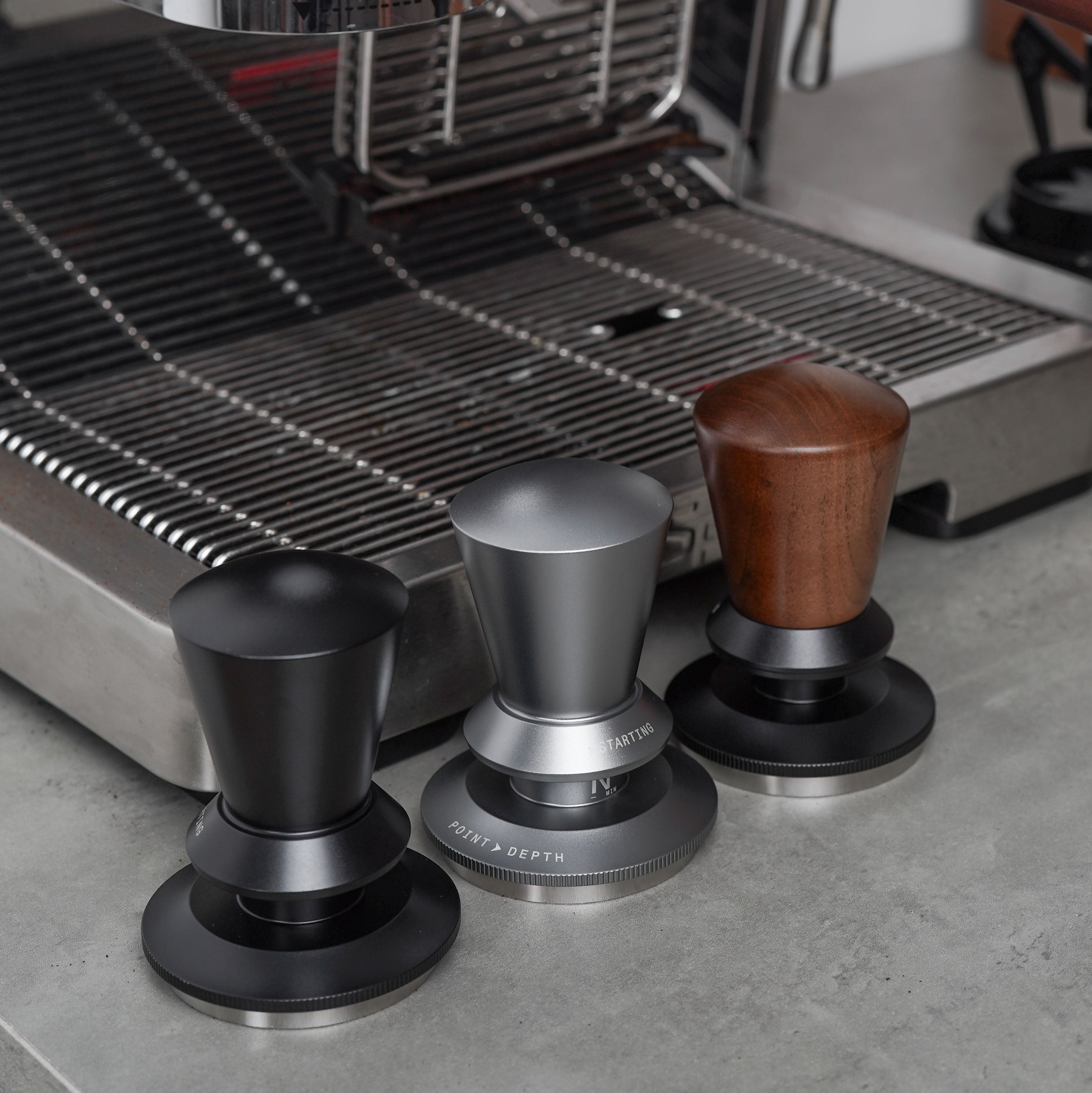 Premium Stepless Leveling Espresso Tamper Tool - 58mm Professional Coffee Tamping Distributor for Baristas & Home Brewing - Perfect for Espresso Machines & Coffee Shops
