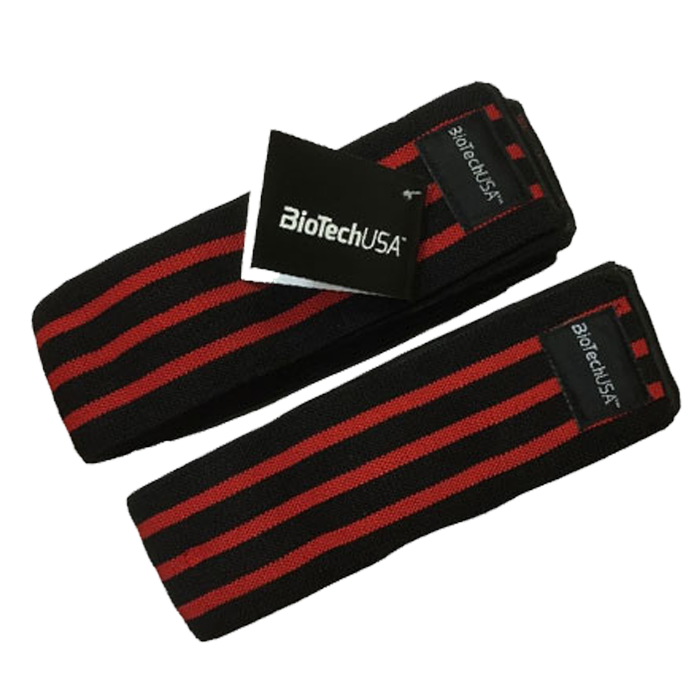 BioTechUSA Knee Support Bands - 2 Pack, 5-Inch Wide for Joint Pain Relief & Stability - Ideal for Running, Gym Workouts & Sports Recovery