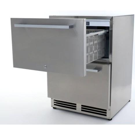 Avanti Elite 24 Inch 5.2 Cu Ft Outdoor Refrigerator Drawers - Stainless Steel Undercounter Beverage Cooler for Patio, Poolside & Outdoor Kitchen Use - Model OR525U5D