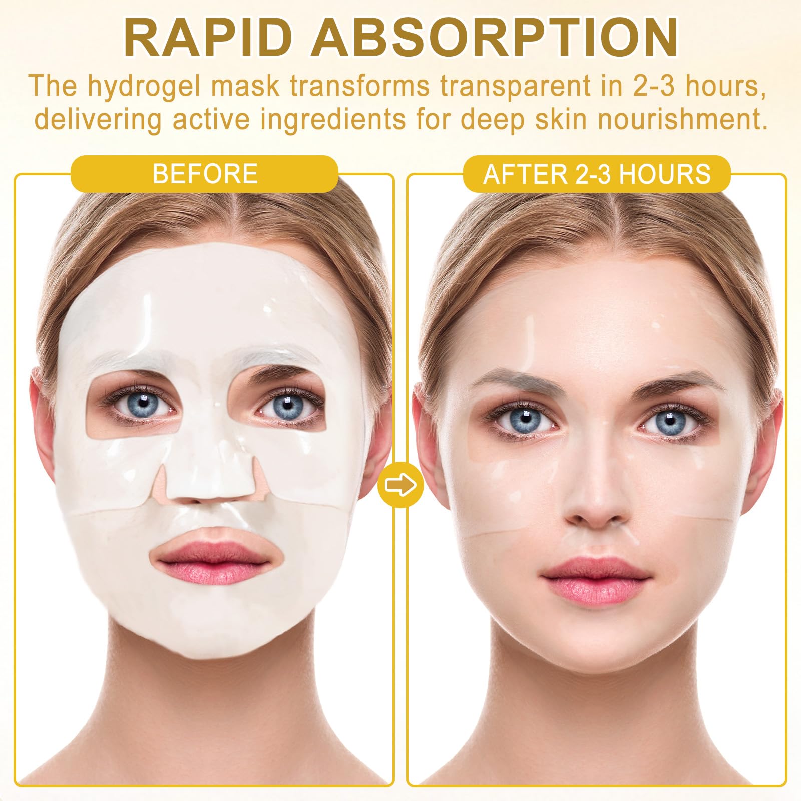 **Snail Mucin Sheet Facial Mask - Collagen & Hyaluronic Acid Deep Hydrating Overnight Mask for All Skin Types - Anti-Wrinkle & Lifting Treatment (4 PCS) - Perfect for Nighttime Skincare & Spa Days**