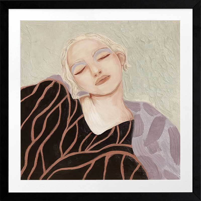 Eléa Framed Wall Art Print - Modern Canvas Painting for Living Room, Bedroom & Office Decor - Home & Office Wall Decorations