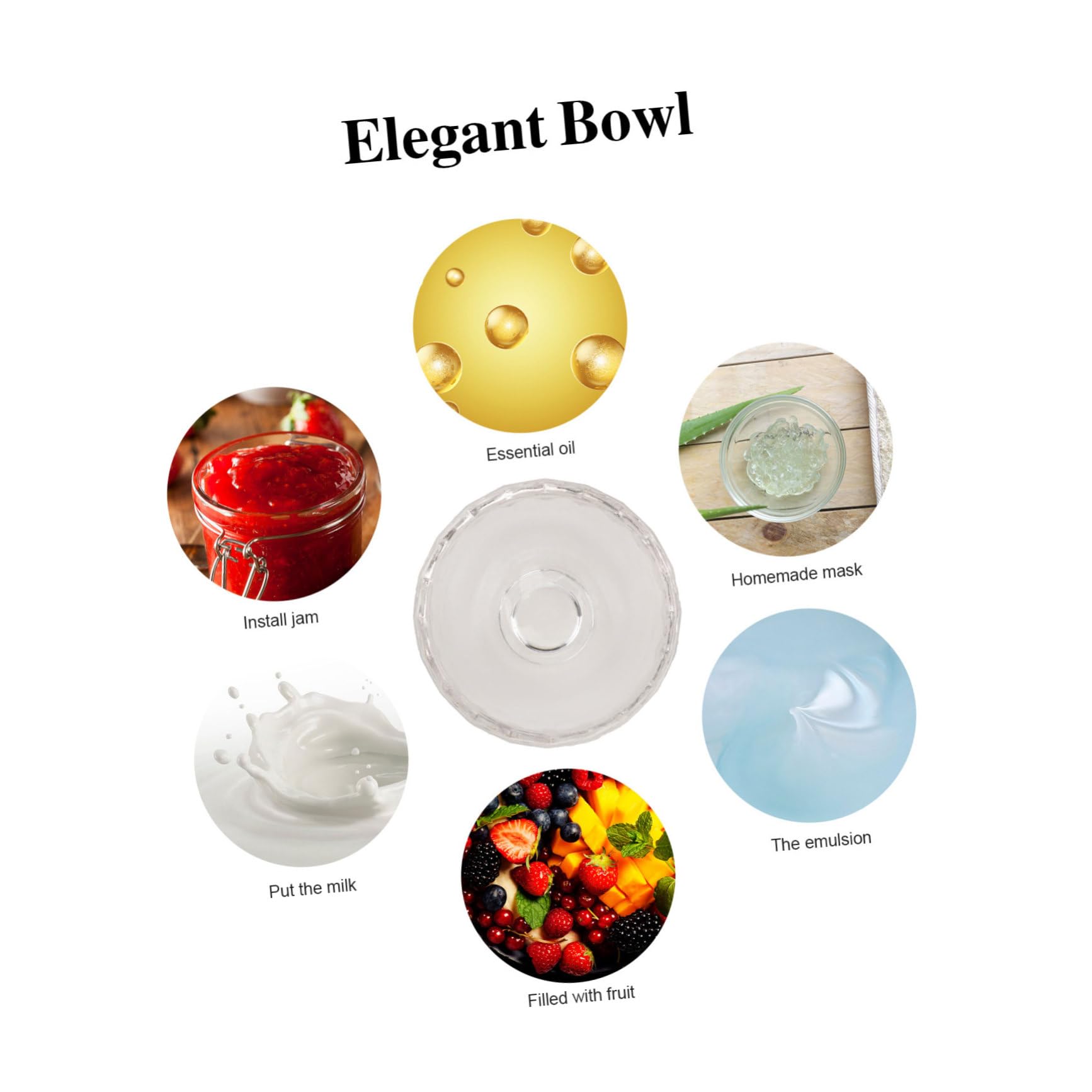 2 Pack Essential Oil Crystal Mixing Bowls for Beauty Tools - Facial Mask, Hair Care, DIY Skincare & Aromatherapy at Home or Salon
