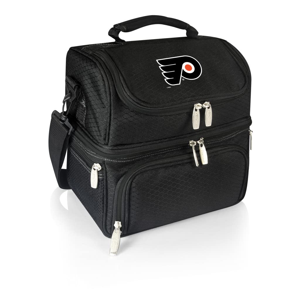 NHL Philadelphia Flyers Insulated Lunch Box with Picnic Set - Thermal Lunch Cooler Bag for Work, School & Outdoor Picnics