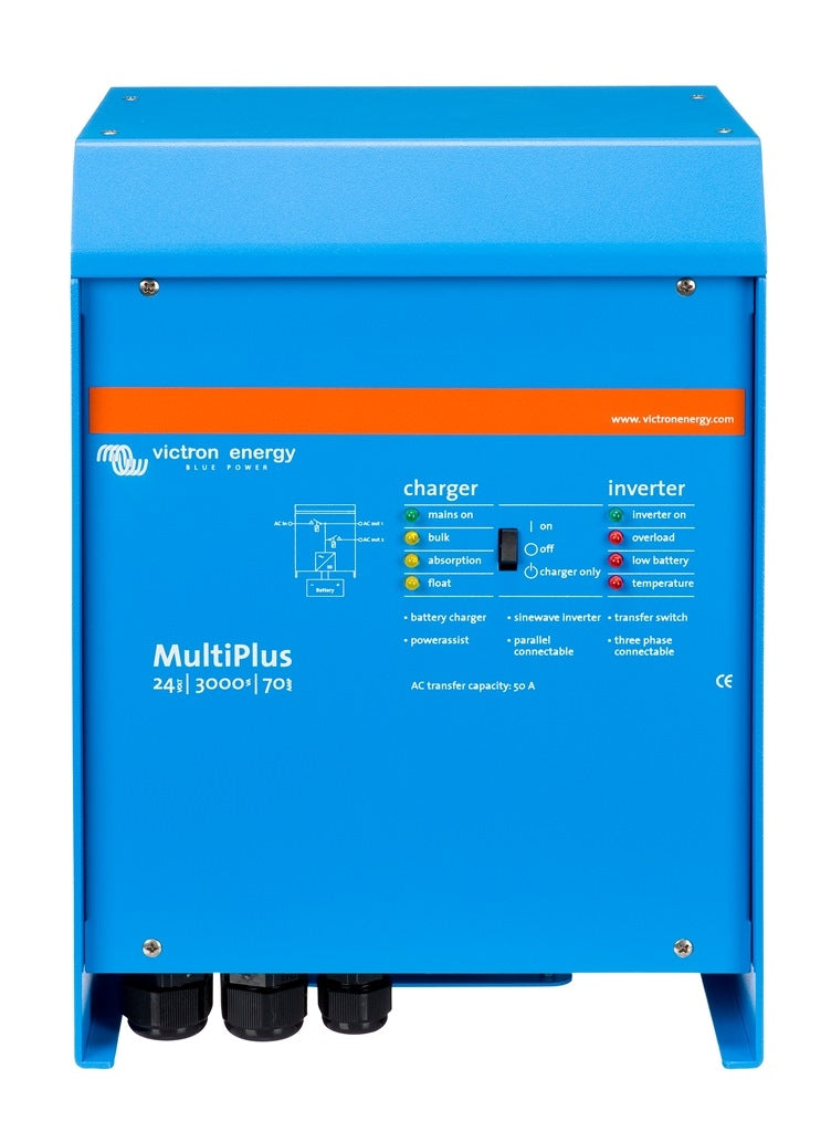 Victron Energy MultiPlus 24V 3000VA 70A 50Hz 120V Inverter/Charger - UL Certified VE.Bus System (PMP242301102) - Perfect for Off-Grid Solar Systems, RVs & Marine Applications