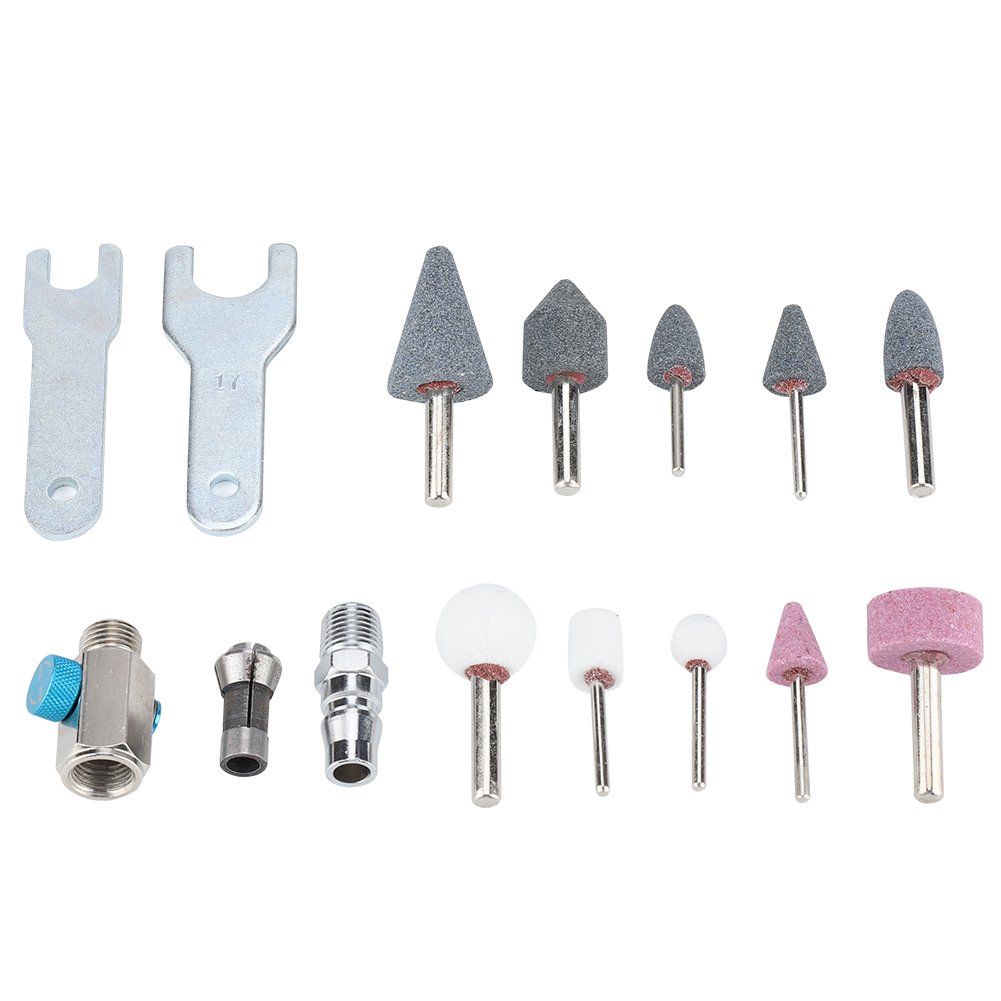 16 Pcs Air Die Grinder Kit - 1/4