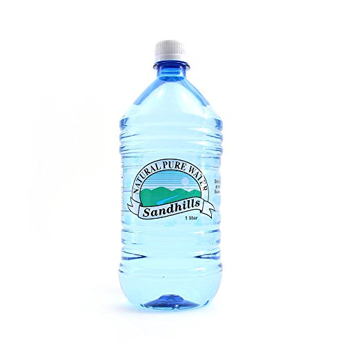 Sandhills Natural Bottled Water - 1 Liter Bottle | Pure Spring Water for Hydration, Gym, Office & Outdoor Activities | BPA-Free & Refreshing