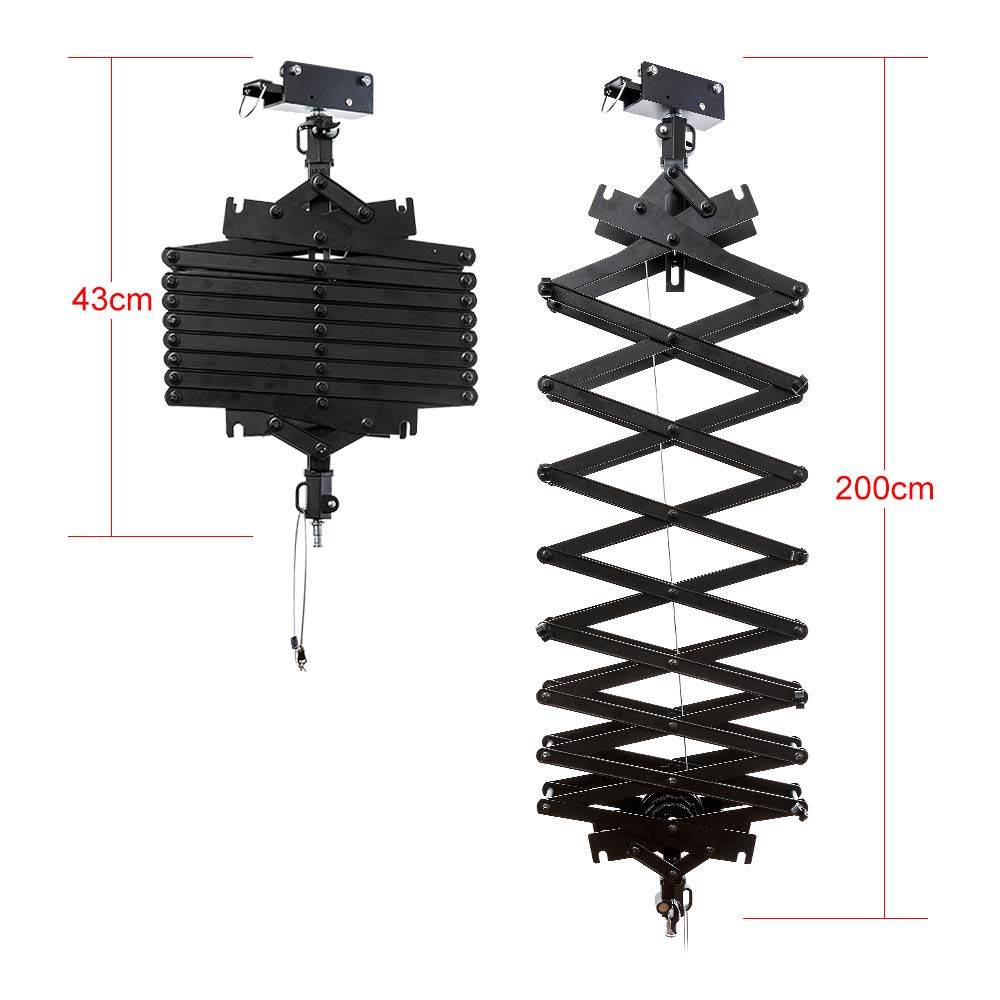 2M Pantograph for Studio Ceiling Rail System - Heavy Duty Ceiling Mounting Accessories for Photography & Video Lighting (Perfect for Film Sets, Photo Studios & Home Studios)