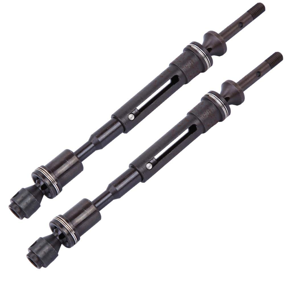 Metal RC Car Drive Shaft - Front & Rear Replacement Parts Compatible with Slash & Huan 727 Truck Models | Durable Alloy Shaft Accessories for Off-Road Racing & Crawling