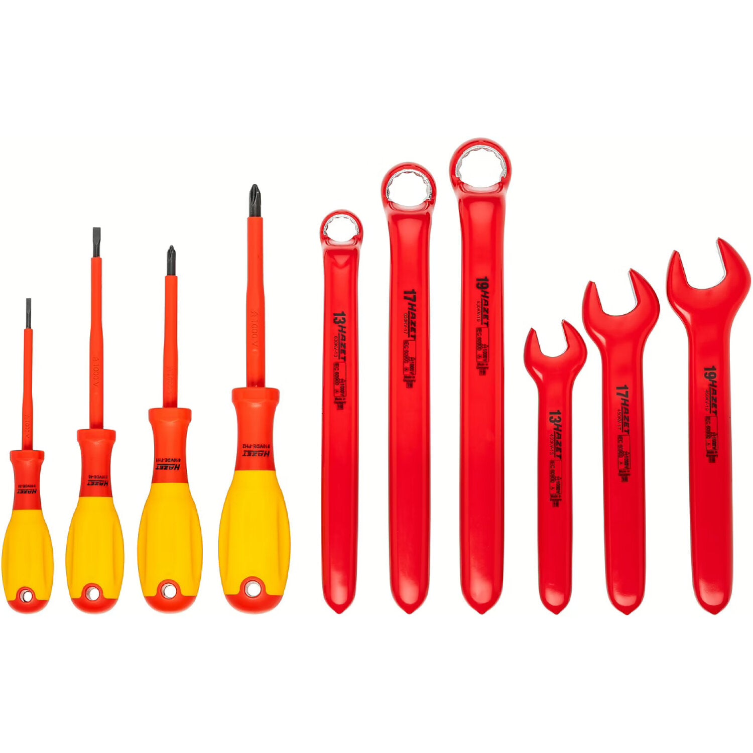Hazet 150/27 Professional Insulated Tool Set for Electricians - Shockproof Hand Tools for Electrical Work & Home Repairs