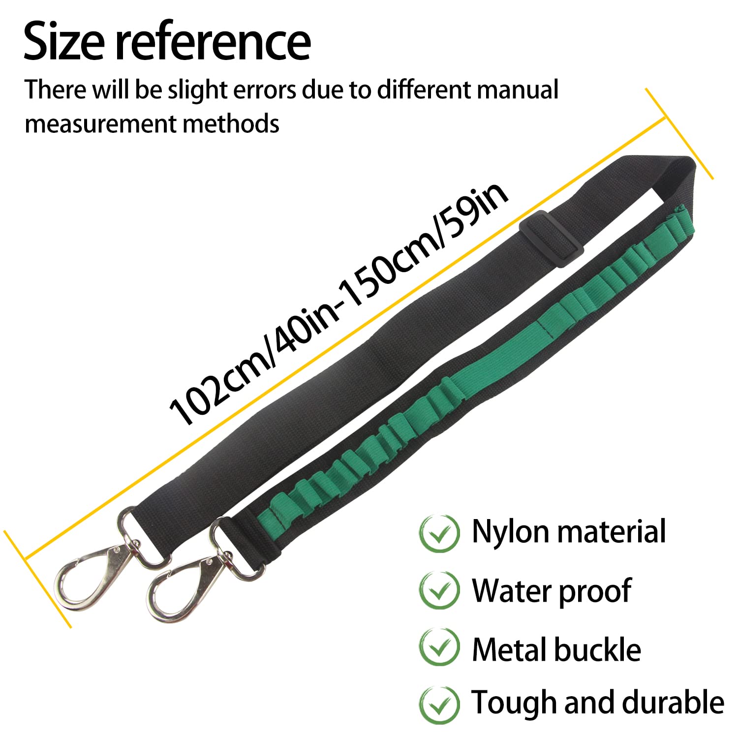 EKIND Toy Gun Bullet Shoulder Strap Darts Bandolier Kit - 2 Point Tactical Ammo Storage Holder for Nerf Elite Blasters (Green) | Perfect for Nerf Battles, Cosplay & Outdoor Shooting Games