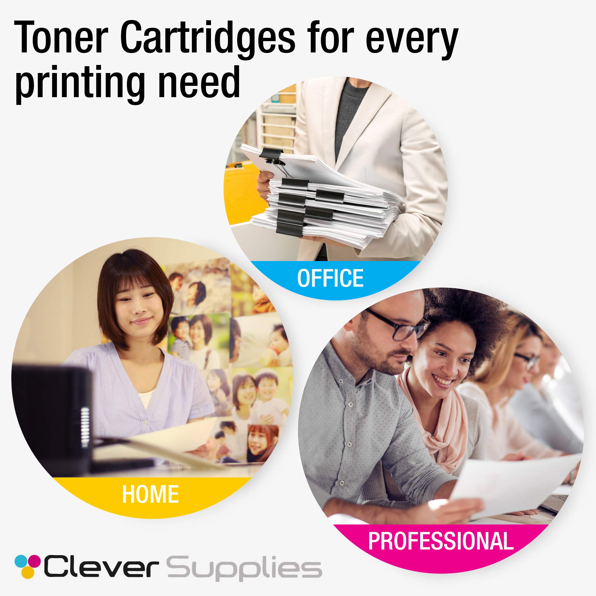 HP CM2320 Toner Cartridge Replacement 4-Color Set (Black, Cyan, Magenta, Yellow) - Compatible with HP CM2320N/NF/FX, CP2025DN/X, CM2320MFP - High-Quality Printer Ink for Office & Home Printing