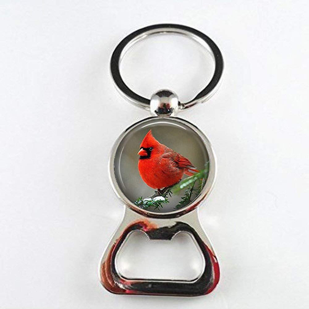 Cardinal Jewelry Bird Bottle Openers - Handcrafted Art Cardinal Charm Bottle Openers for Wine & Beer - Perfect for Parties, Gifts & Home Bar Accessories
