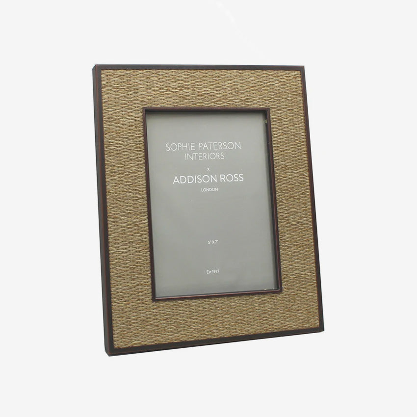 Addison Ross Rattan Frame - Stylish Wicker Picture Frame for Wall Decor, Home & Office Display - Perfect for Family Photos, Art Prints, and Wedding Memories