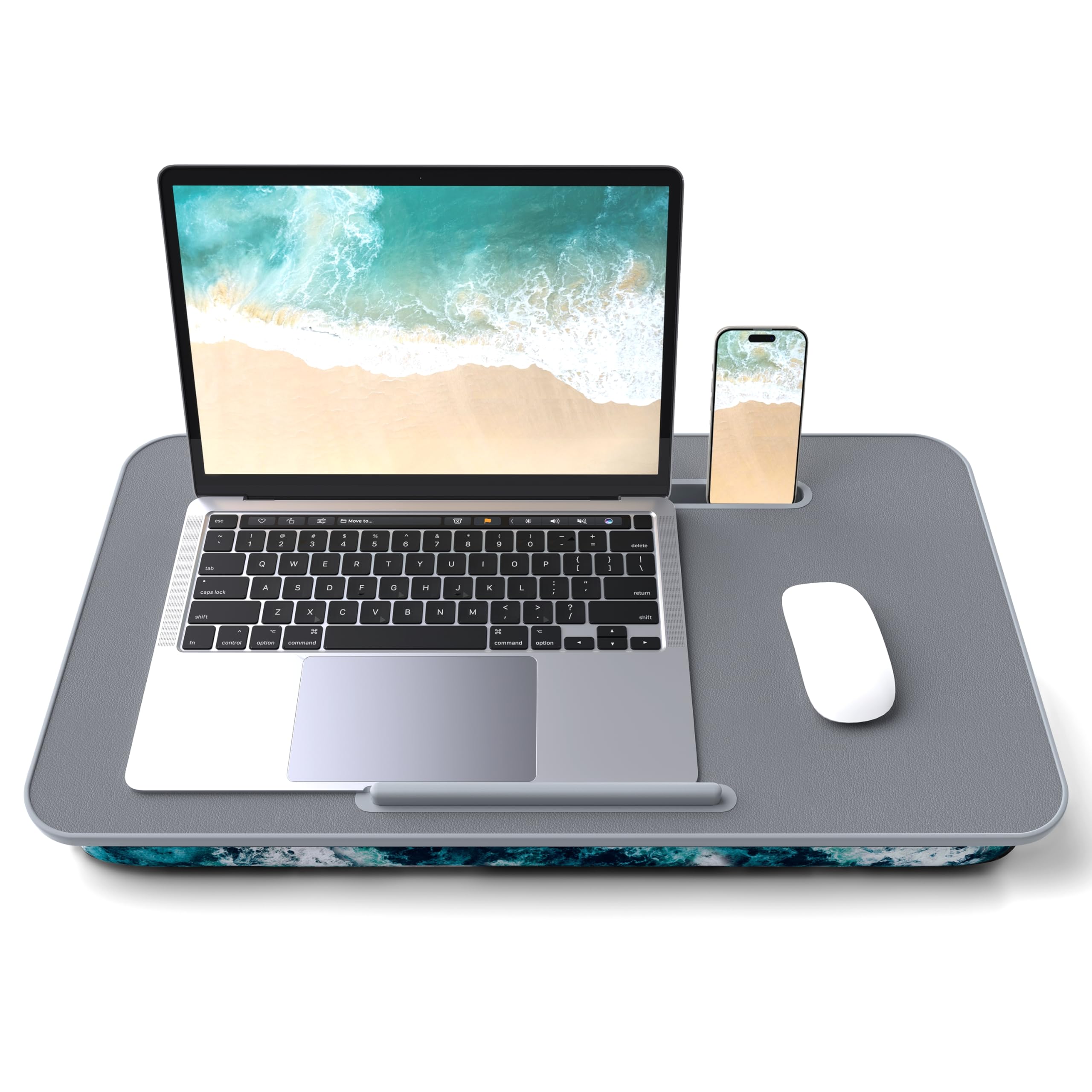 MillHome Detachable & Washable Laptop Lap Desk with Cushion - Fits Up to 17