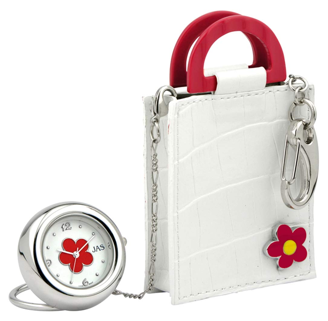 Stylish Novelty Charm & Keychain Watch - White Handbag Accessory for Women | Perfect Gift for Fashion Lovers & Daily Use