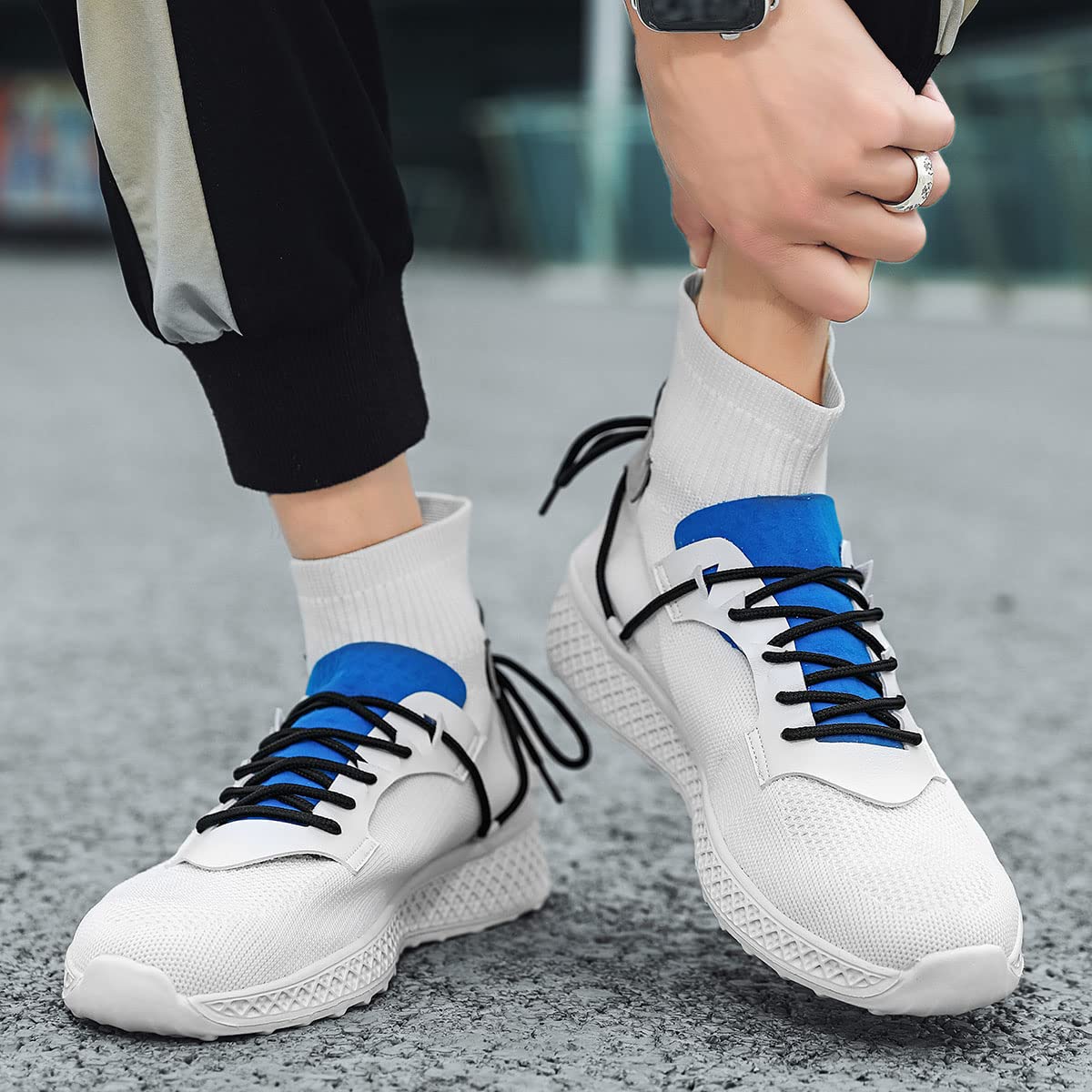 GSIGUL Men's High-Top Running Shoes - Lightweight Breathable Athletic Sneakers for Gym, Tennis, Walking & Casual Wear - Perfect for Workouts, Jogging and Everyday Comfort