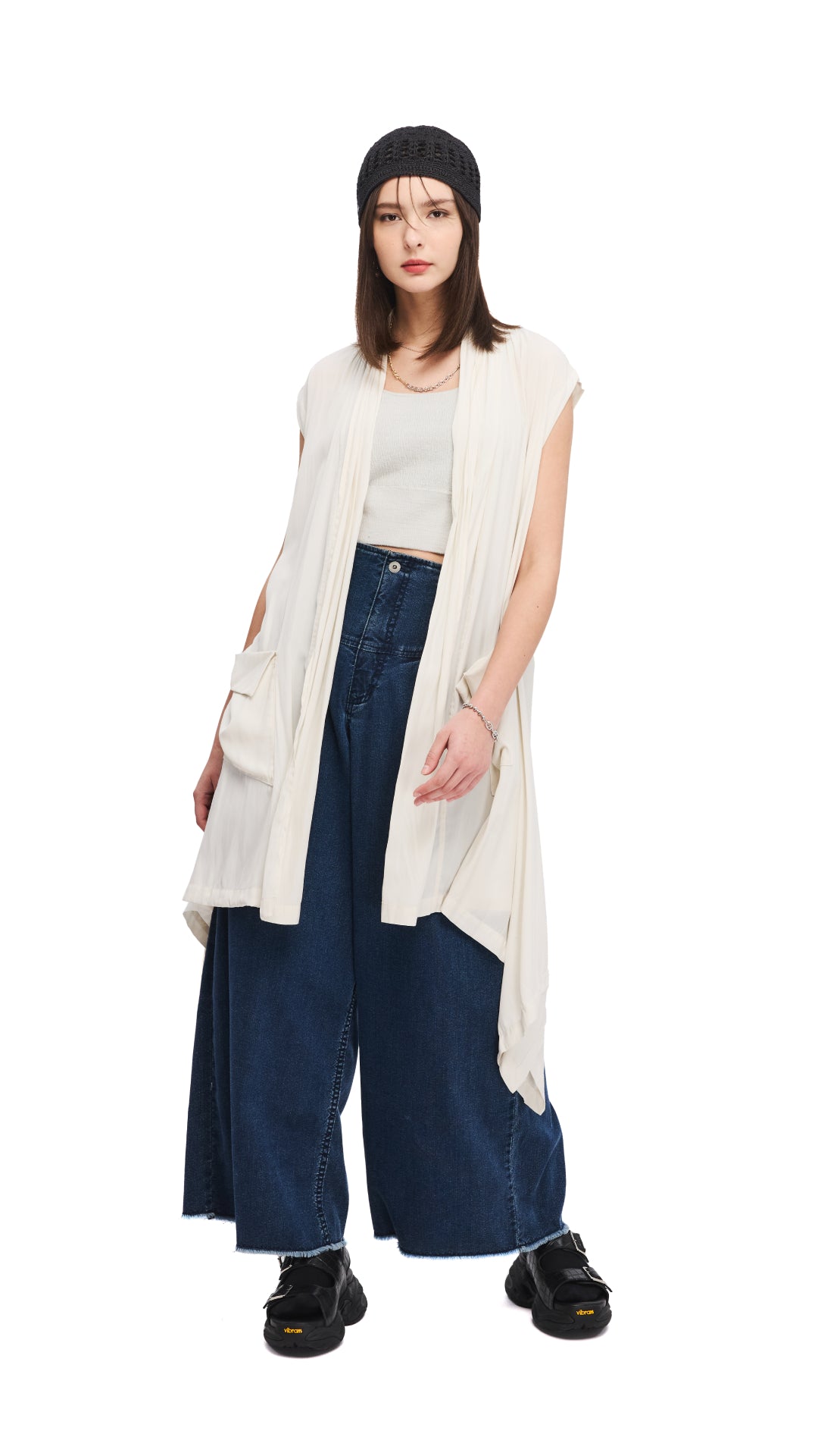 Stylish Asymmetric Waistcoat Vest for Women - Trendy Layering Piece for Office, Party & Evening Outfits | Fashionable Open Front Design