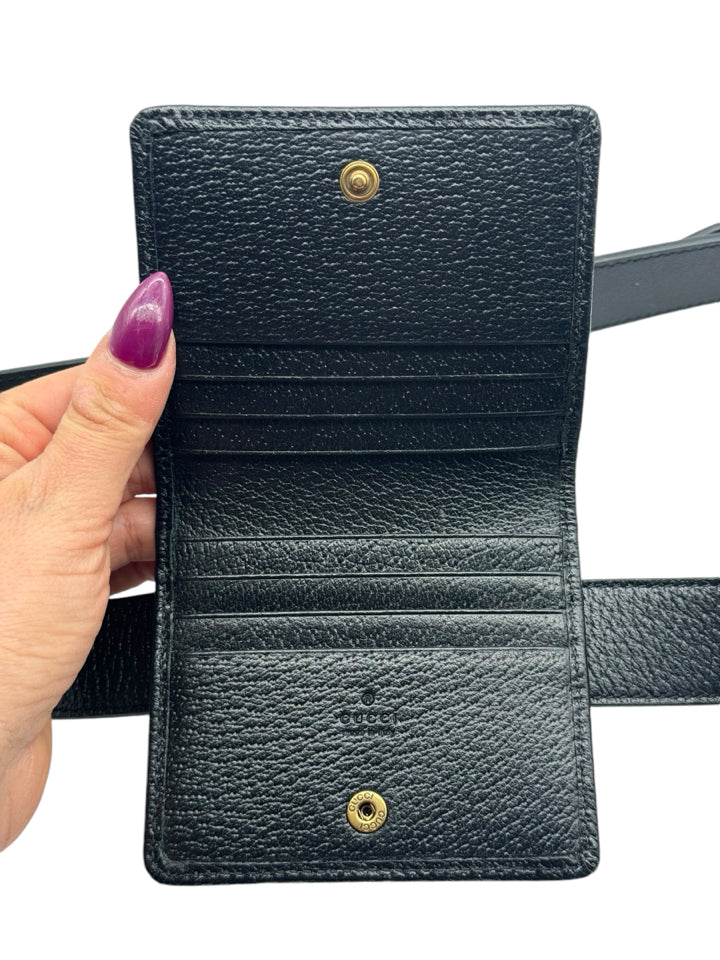 Gucci Double Marmont Leather Belt Bag for Women - Stylish Crossbody Fanny Pack with Adjustable Strap - Perfect for Travel, Shopping & Everyday Use