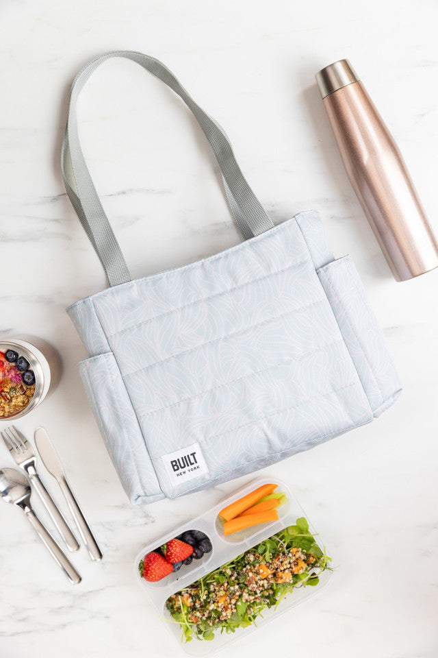 BUILT Mindful Insulated Lunch Tote Bag 7.2L - Leakproof Reusable Cooler Lunch Box for Work, School & Picnics - BPA Free Food Container for Men & Women