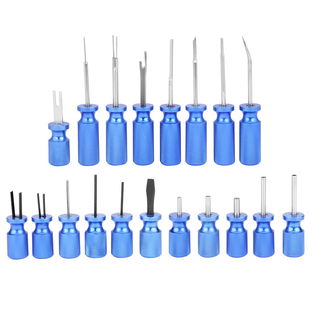 19-Piece Universal Car Electrical Terminal Removal Tool Kit - Professional Connector Release Set for Automotive Wiring Repair & Maintenance | Ideal for Mechanics, DIY Enthusiasts & Auto Electrical Work