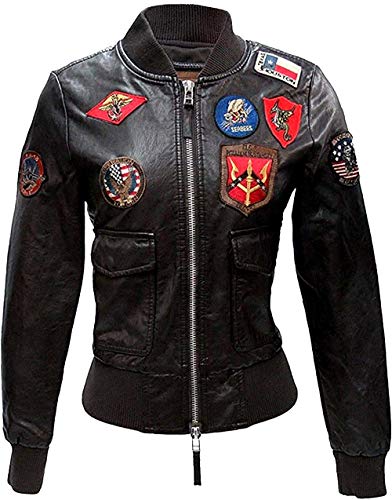 Dark Brown Faux Leather Jacket