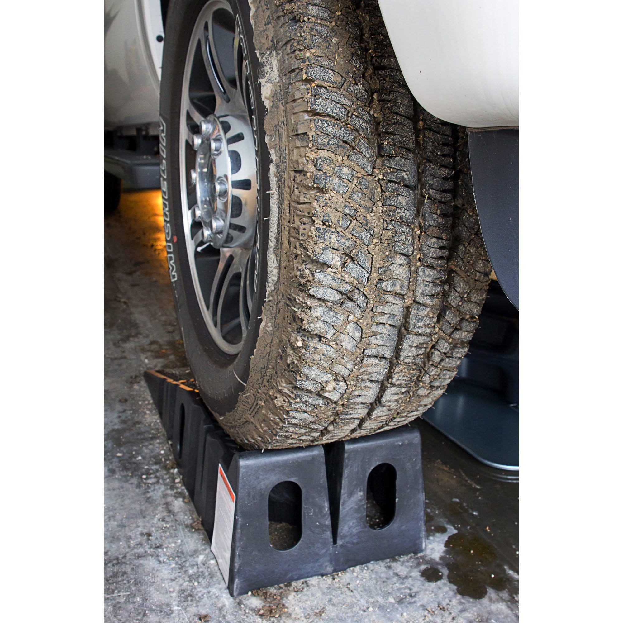 FloTool 11912 RhinoRamps MAX Vehicle Ramps - Heavy Duty 16,000lb Capacity Car Ramps Set of 2 for Truck, SUV & ATV Maintenance - Perfect for Oil Changes, Tire Rotations & DIY Auto Repairs