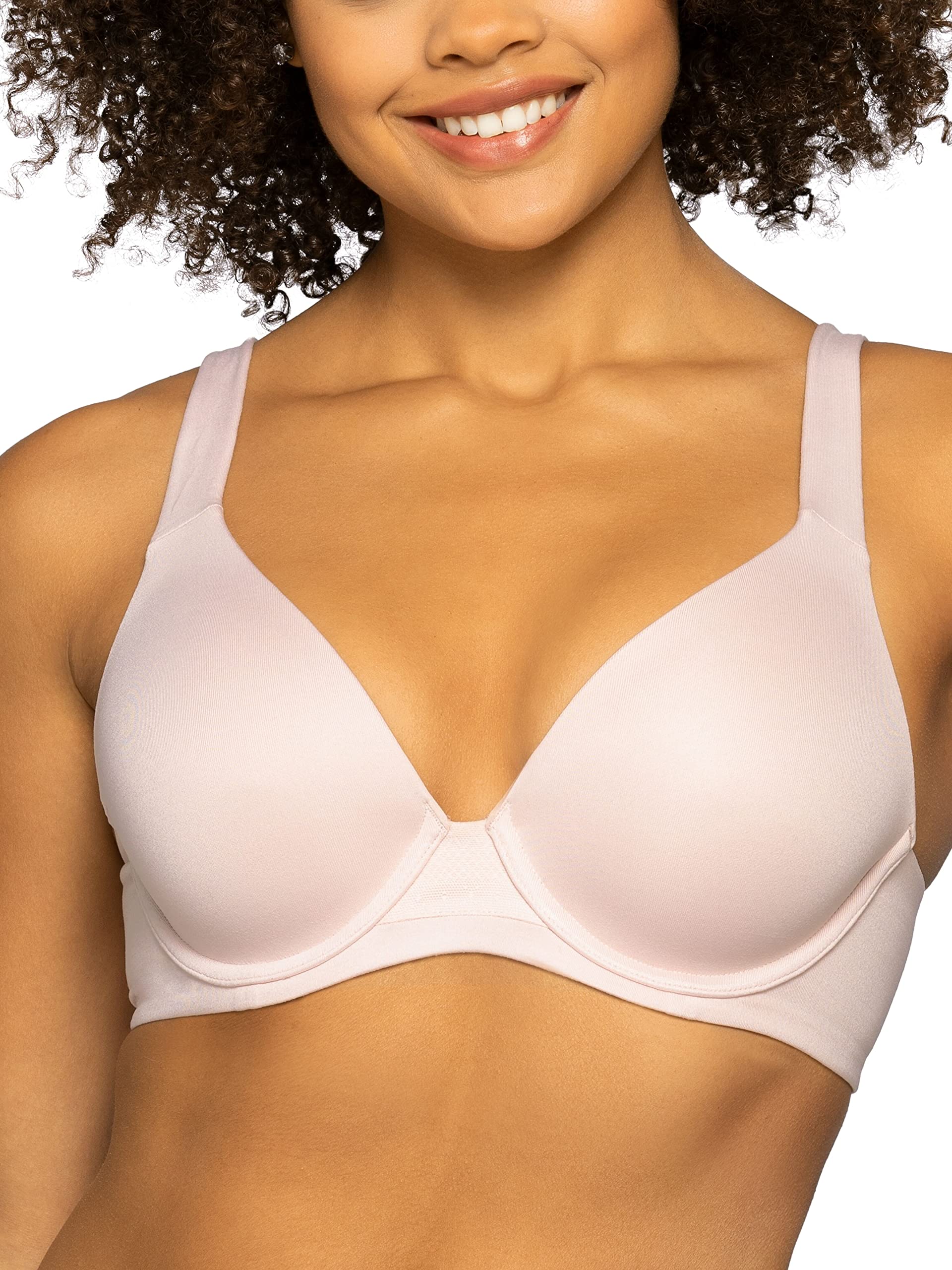 Vanity Fair Women's Beyond Comfort Bra with Light Lift & Shaping (34B-44DD) - Wireless T-Shirt Bra for Everyday Wear, Work & Lounge