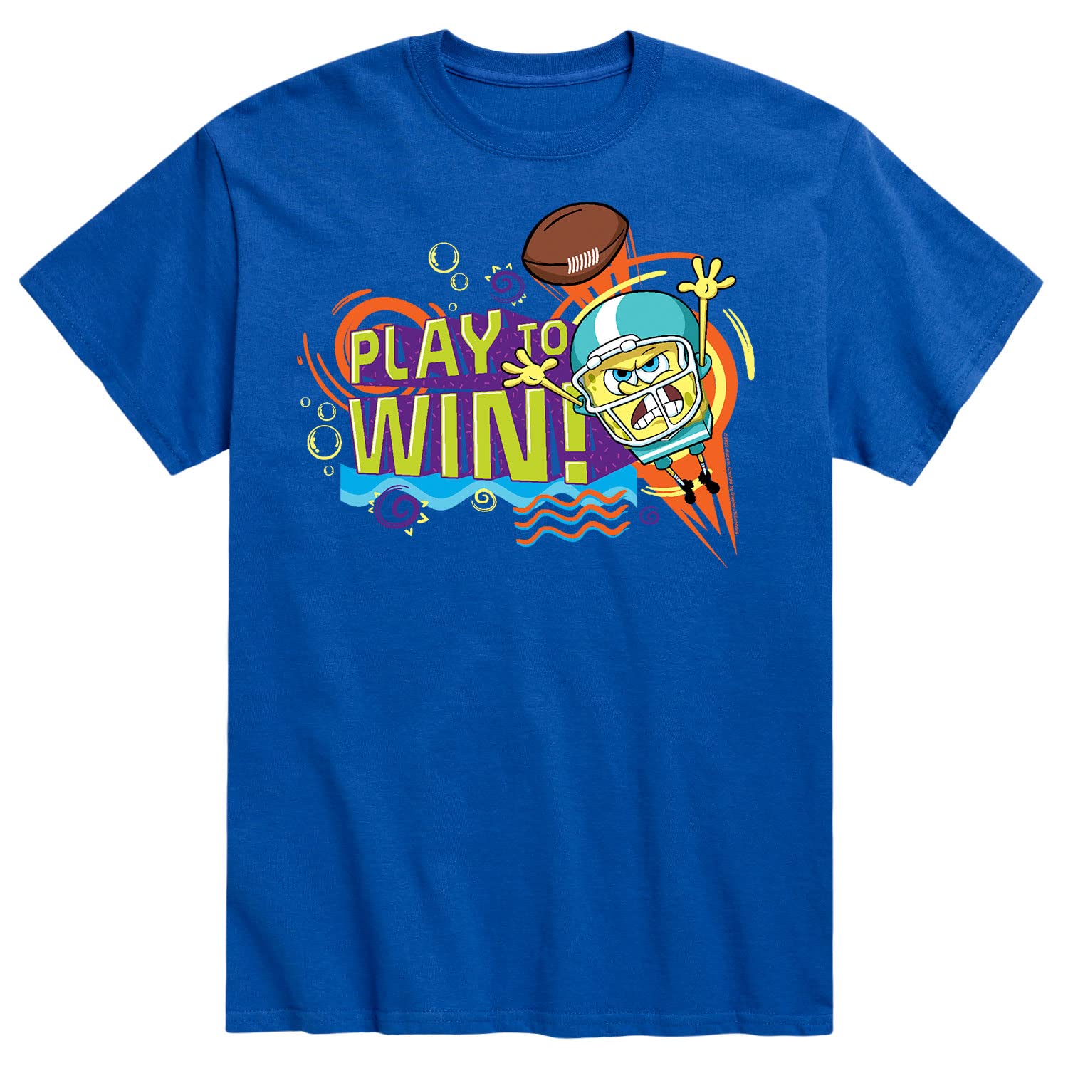 HYBRID APPAREL Spongebob Squarepants Bubble Bowl Super Band Men's Graphic T-Shirt - Funny Cartoon Short Sleeve Tee for Casual Wear, Gifts & Fan Merchandise