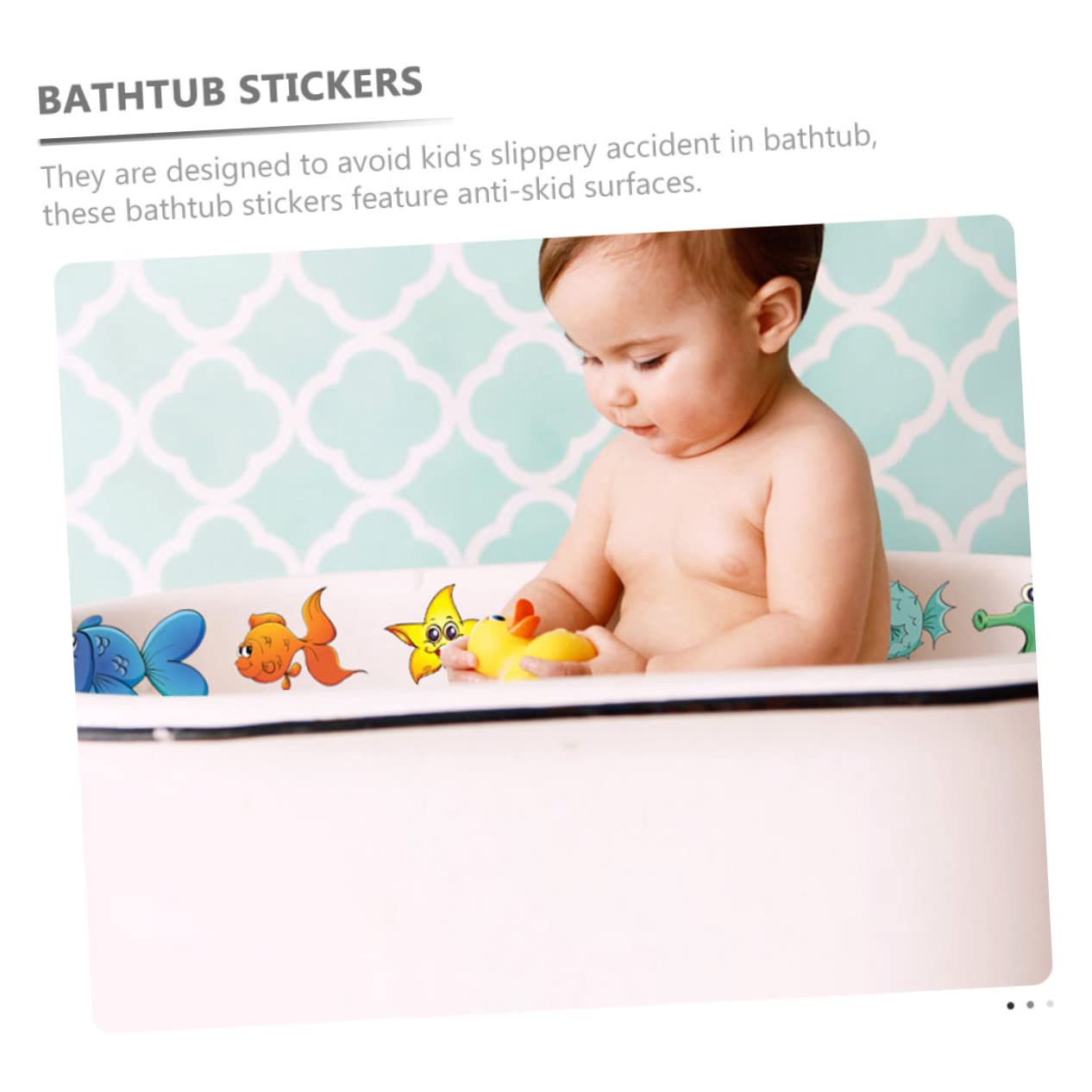 ifundom 5 Sets Ocean Themed Bath Stickers - Waterproof Sea Creature Wall Decals for Kids, PVC Non-Permanent Stickers - Perfect for Bathroom Decor, Baby Shower & Nursery Room