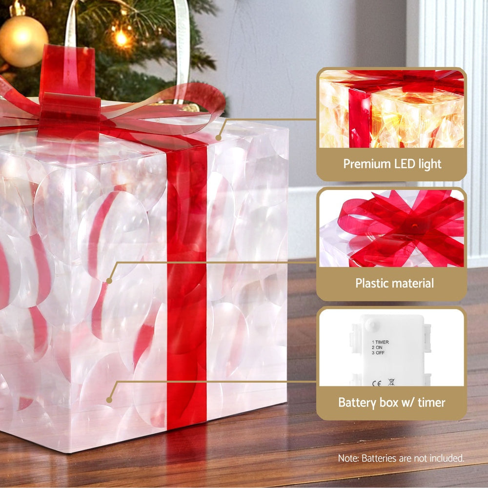 70 LED Christmas Fairy Lights - 3 Pack Red String Lights for Holiday Decor, Party, Wedding & Home Decoration