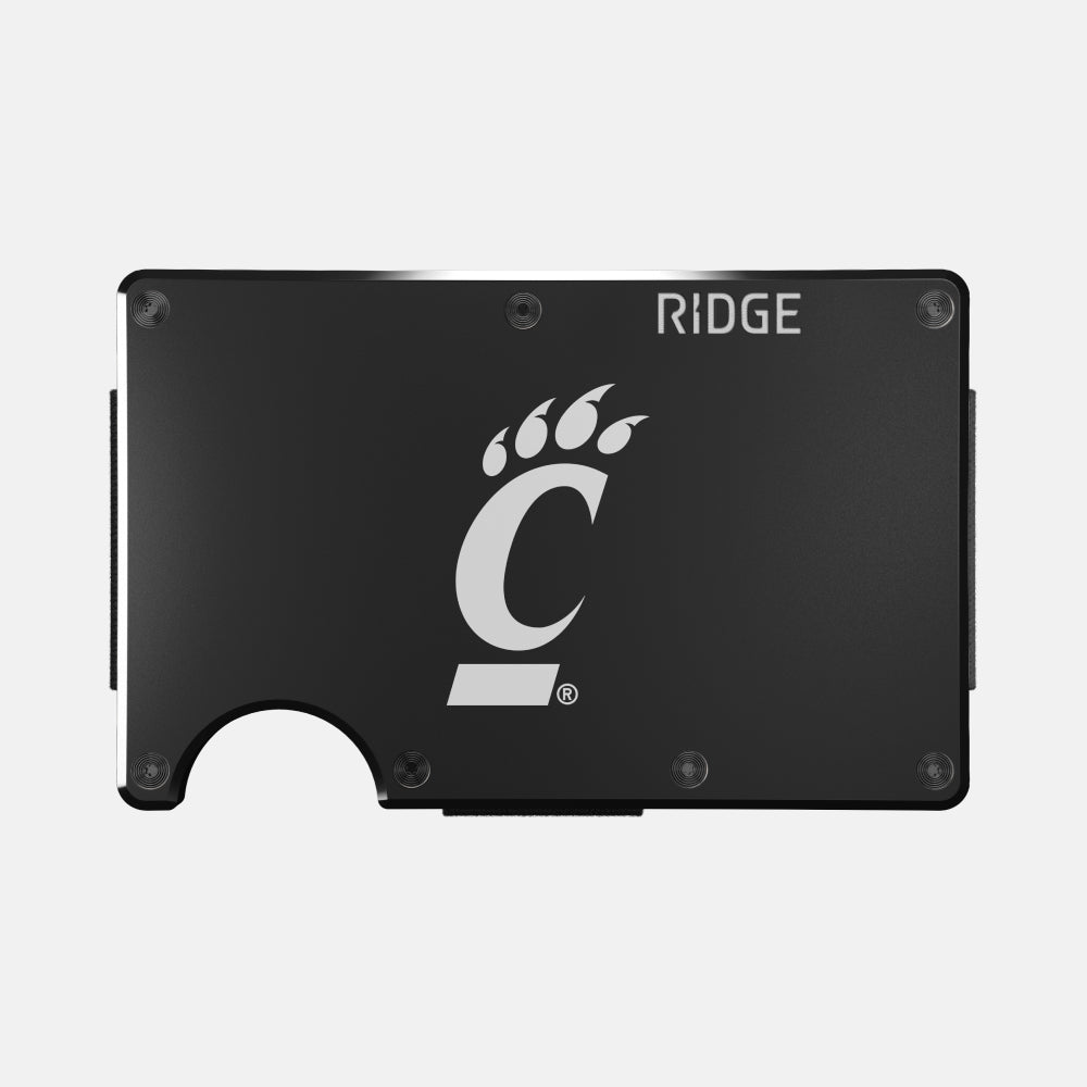 Ridge Wallet for Men - Slim RFID Blocking Minimalist Front Pocket Wallet - Perfect for Everyday Carry, Travel & Gifts - Cincinnati Bearcats Edition