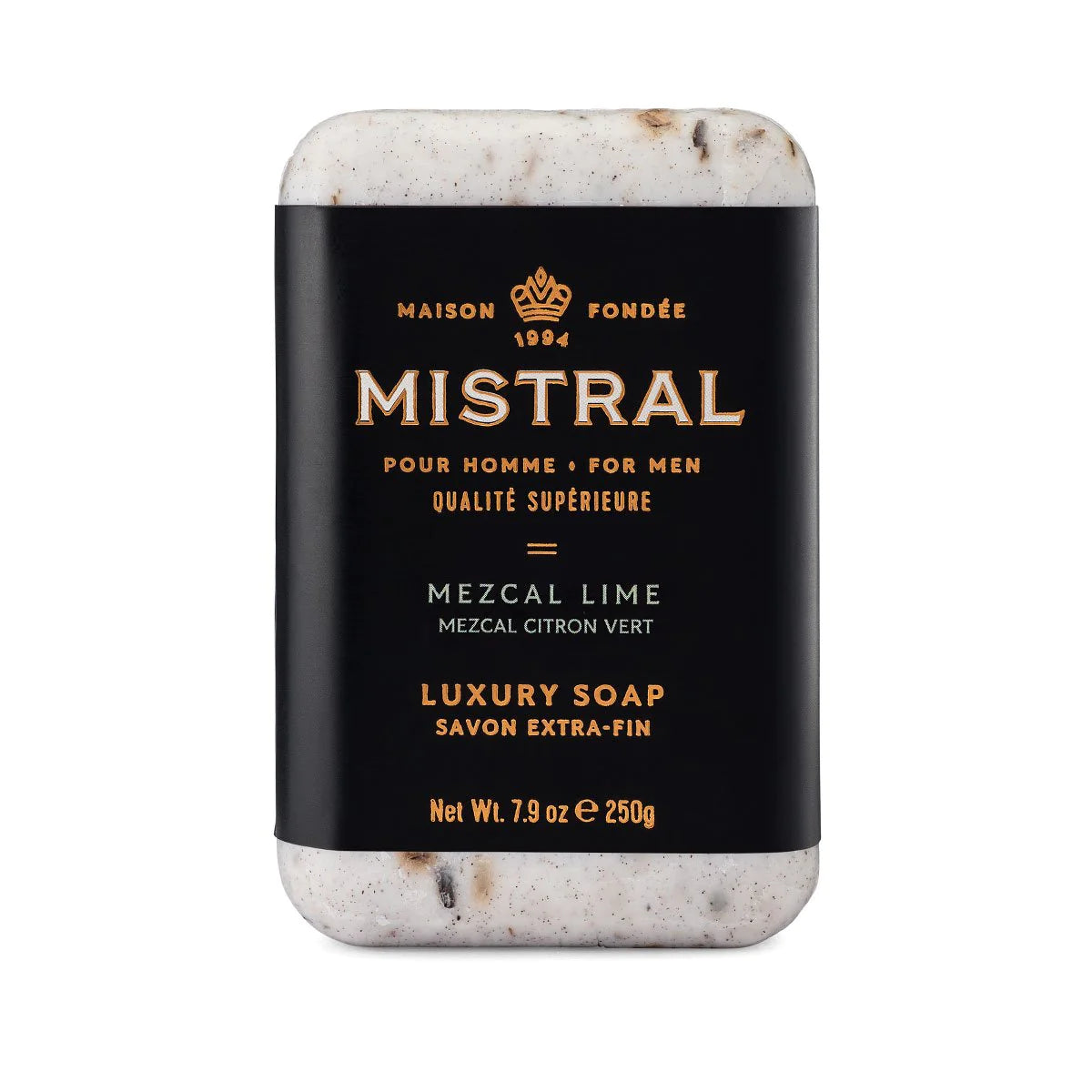 Mezcal Lime Mistral Men's Bar Soap - Natural Handmade Soap for Men with Refreshing Citrus Scent - Perfect for Shower, Bath & Gift