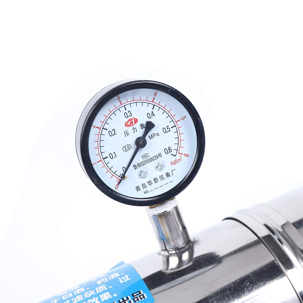 Xuthusman 80W 300kg/h Stainless Steel Alcohol Distiller with Carbon Filter - Whiskey, Moonshine & Wine Purification System for Home Brewing, Distilling & Water Filtration
