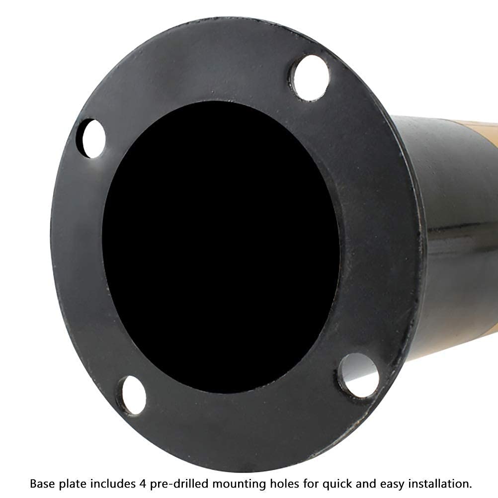Driveway Bollards with Reflective Tape - Heavy Duty Parking Safety Barriers for Cars & Vehicles | Easy Installation Bollard Posts for Driveways, Car Parks & Garages