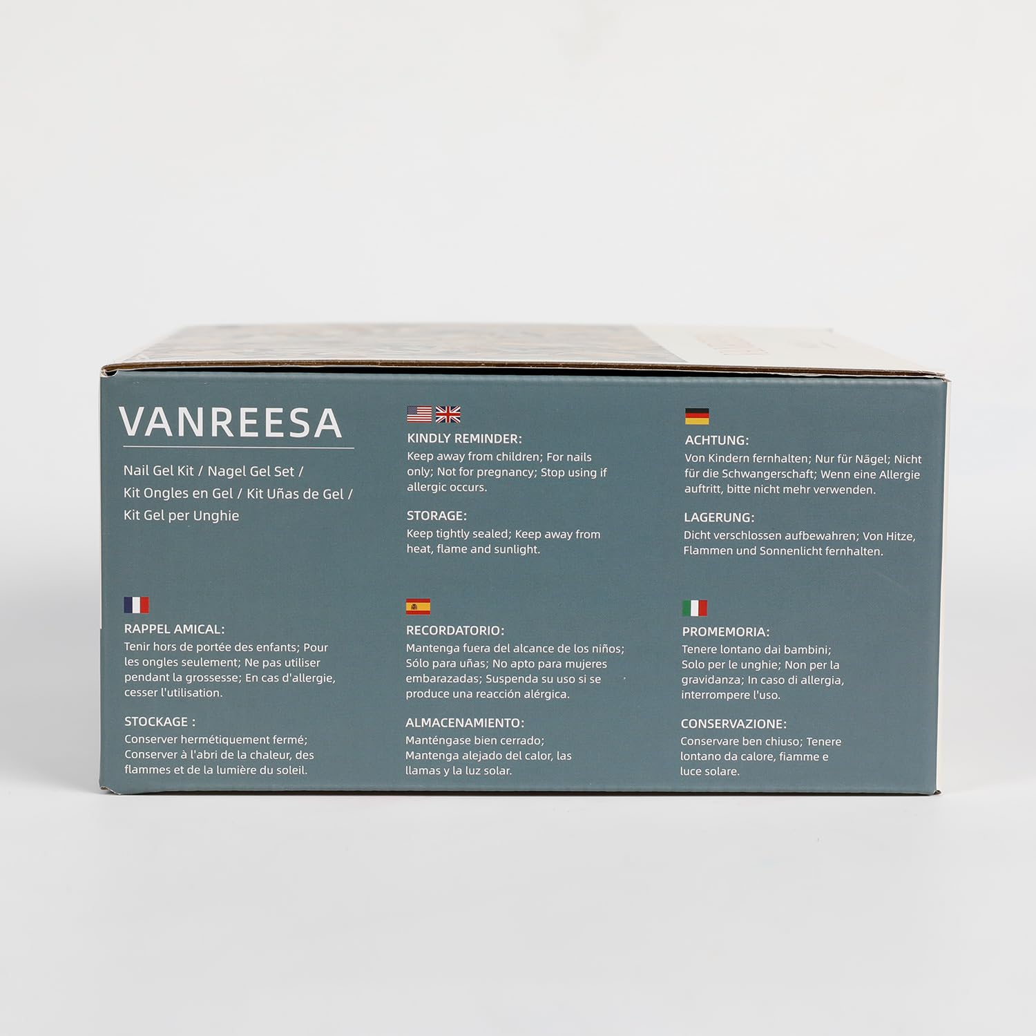 VANREESA 16 Colors Gel Nail Polish Kit with UV Lamp - Professional Salon Quality Nail Art Set with Base & Top Coat (White, Red, Pink, Blue) - Perfect for DIY Manicures, Home Nail Art, Gifts for Women & Salon Professionals