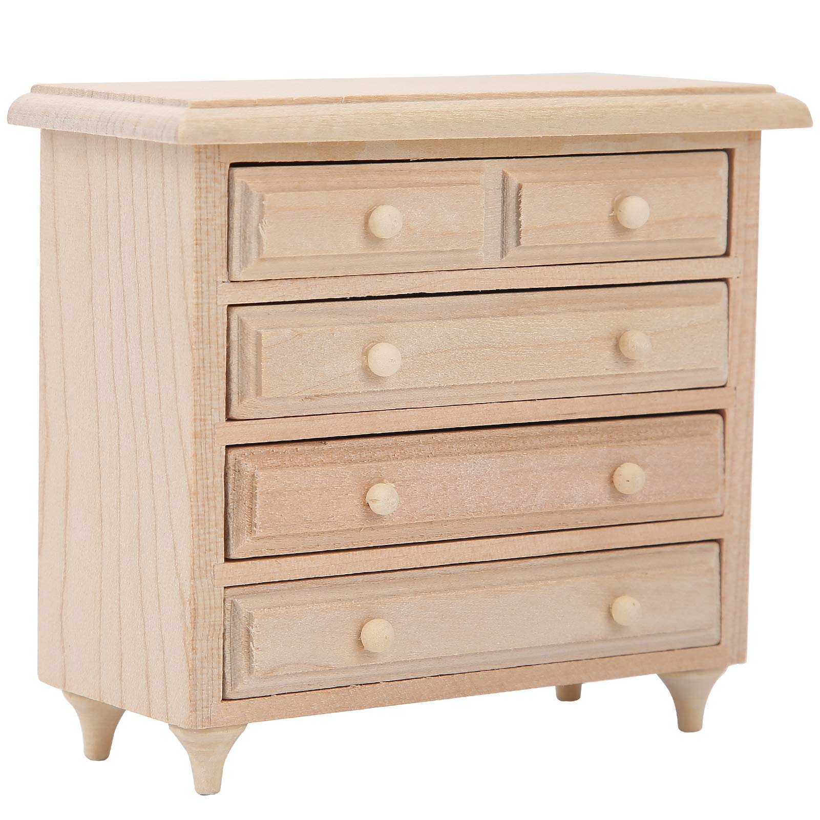 Evonecy Wooden Dollhouse Cabinet - Non-Toxic Miniature Furniture for Dollhouse, Kids Room Decor & Pretend Play | Perfect for Doll Display, Collectibles & Imaginative Playtime