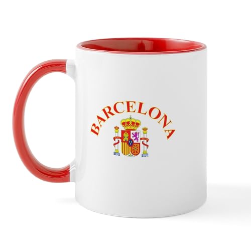 White/Red Inside - Barcelona, Spain Mug
