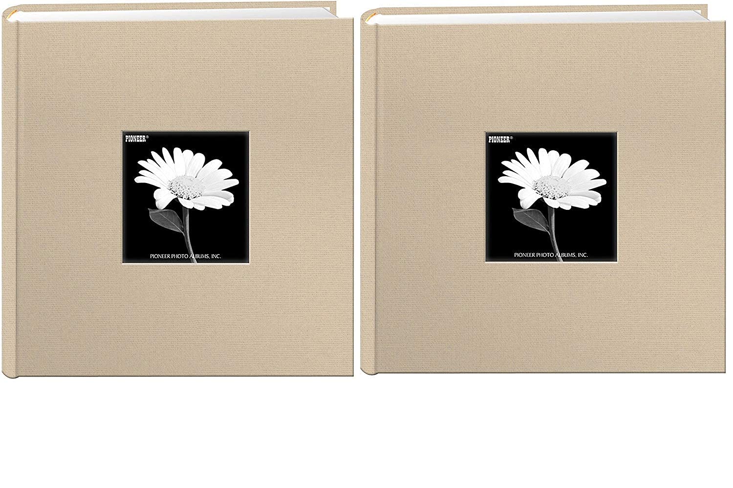 Pioneer Pocket Fabric Frame Cover Photo Album - Biscotti Beige (Bundle) | Scrapbooking, Wedding Memories, Baby Keepsakes & Travel Souvenirs