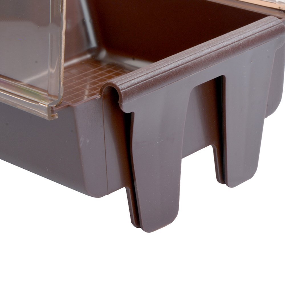 Saim Small Bird Bath Box for Cage - Hanging Bird Bath Shower Accessories for Parrots & Pet Birds | Perfect for Cage Cleaning & Bird Grooming