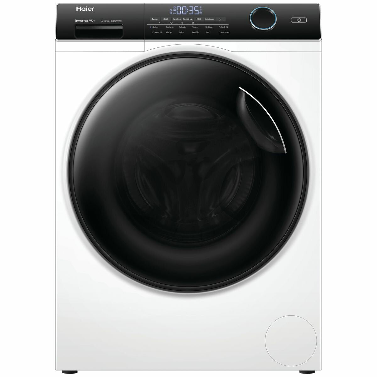 Haier 500 Series 9.5kg Front Load Washing Machine with Steam Function HWF95AN1 - Perfect for Small Apartments & Energy-Efficient Laundry