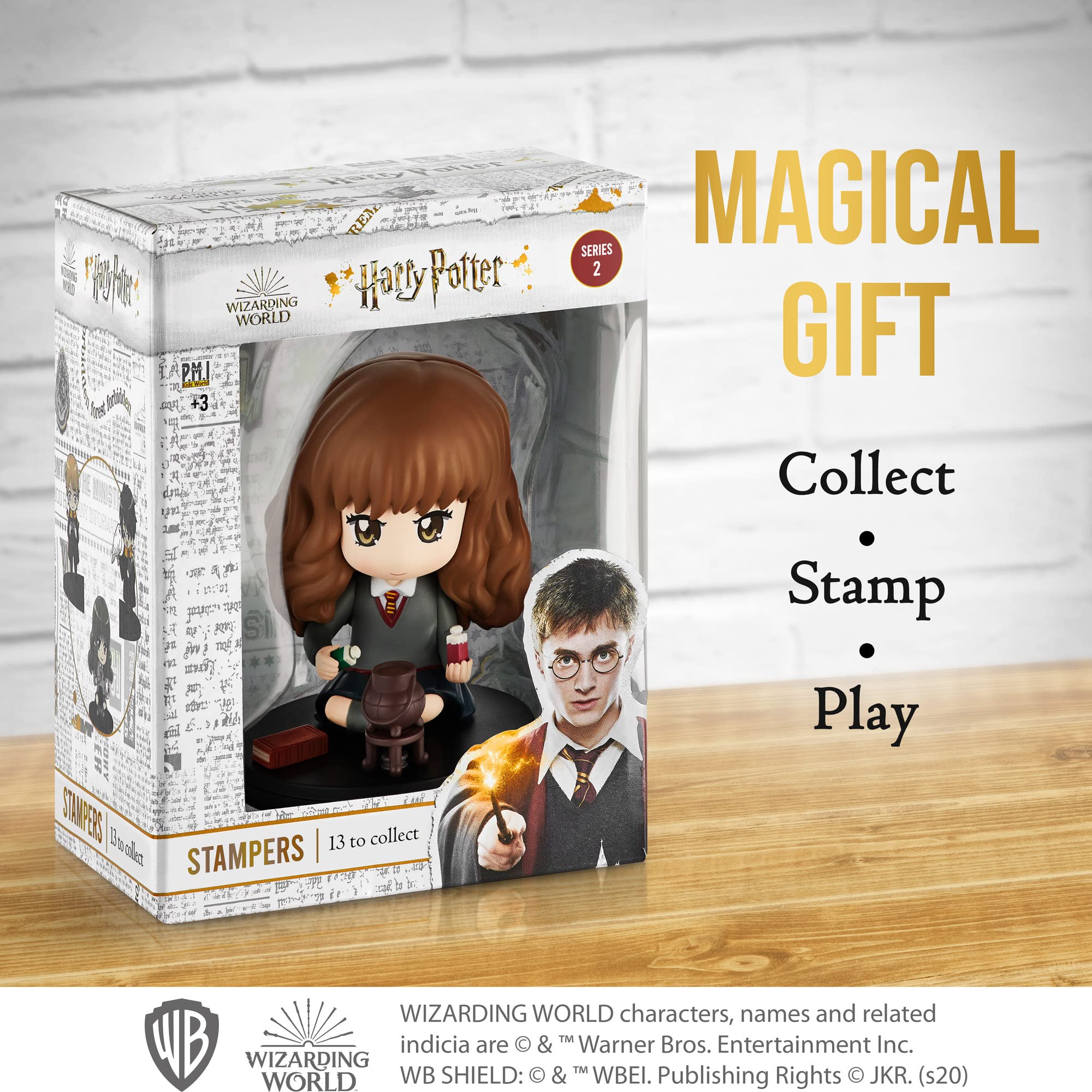 Harry Potter Hedwig Owl Mini Toy Stamp - Collectible Harry Potter Gifts & Toys Set | Most Beloved Characters Series | Perfect for Harry Potter Themed Parties & Stamp Collections ©