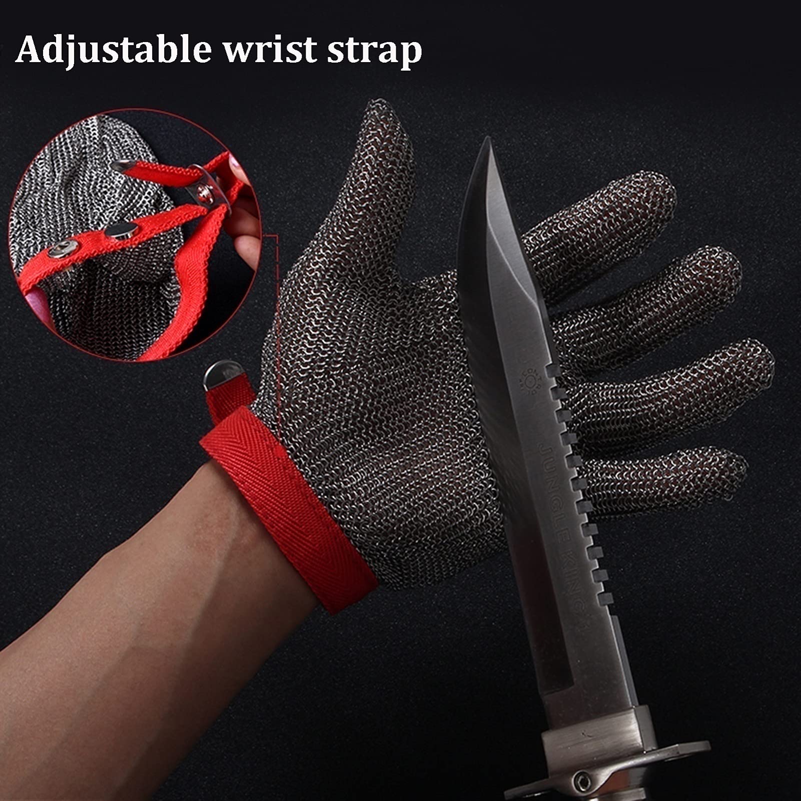 Cut Resistant Gloves - 10pcs Stainless Steel Mesh Safety Work Gloves for Kitchen, Butchering & Heavy Duty Tasks (XS Size) - Slash Proof & Durable Household & Industrial Protection