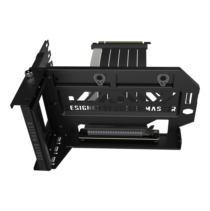 Cooler Master MCA-U000R-WFVK03 Vertical GPU Holder Bracket with PCIe 4.0 Riser Cable V3 - White | Supports Graphics Card Mounting for PC Gaming & Workstation Builds | Perfect for Custom PC Cases & Improved Airflow Setups