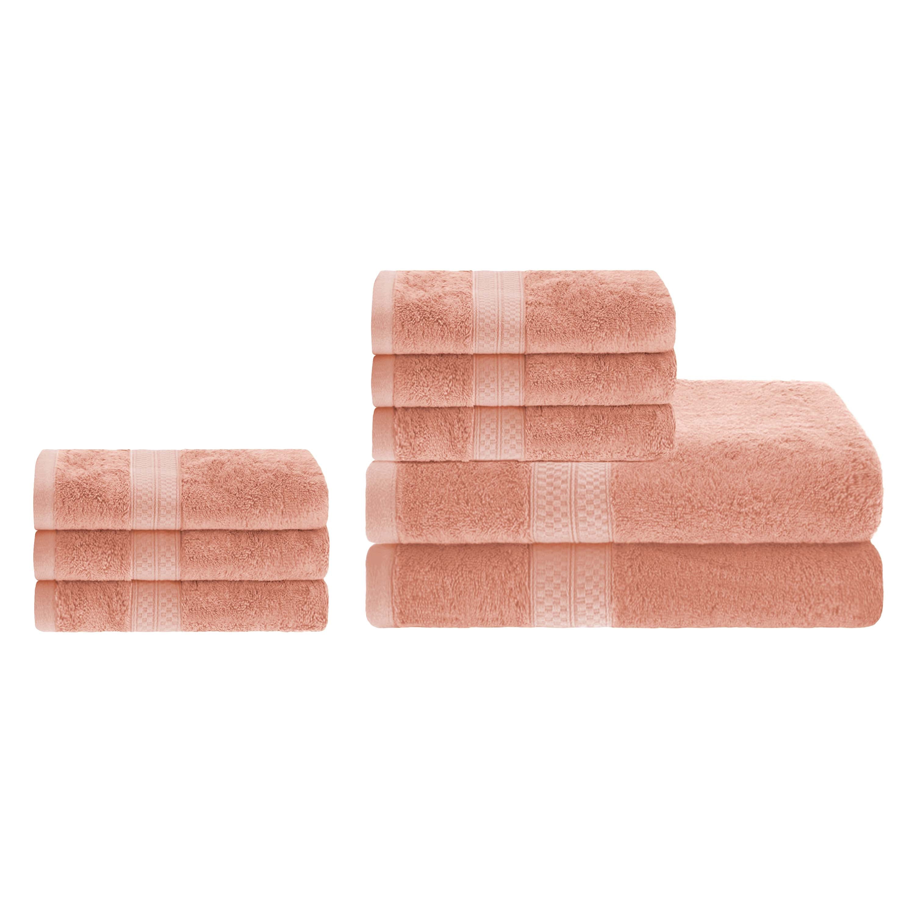 Ultra Soft Rayon Bamboo Cotton Blend Bath & Hand Towel Set | Eco-Friendly, Absorbent & Luxurious for Spa, Bathroom & Guest Use