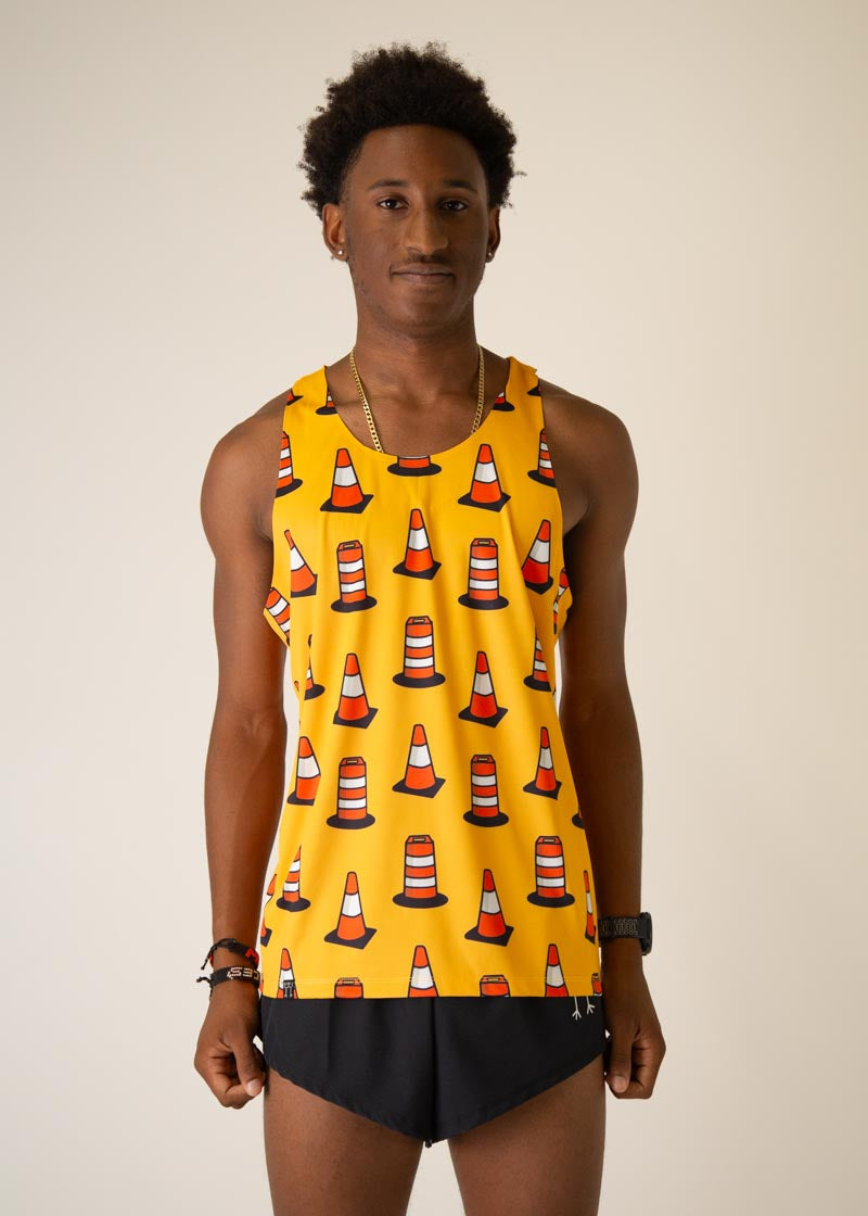 High-Performance Men's Running Singlet - Lightweight & Breathable for Marathon & Workout - Ideal for Runners & Athletes