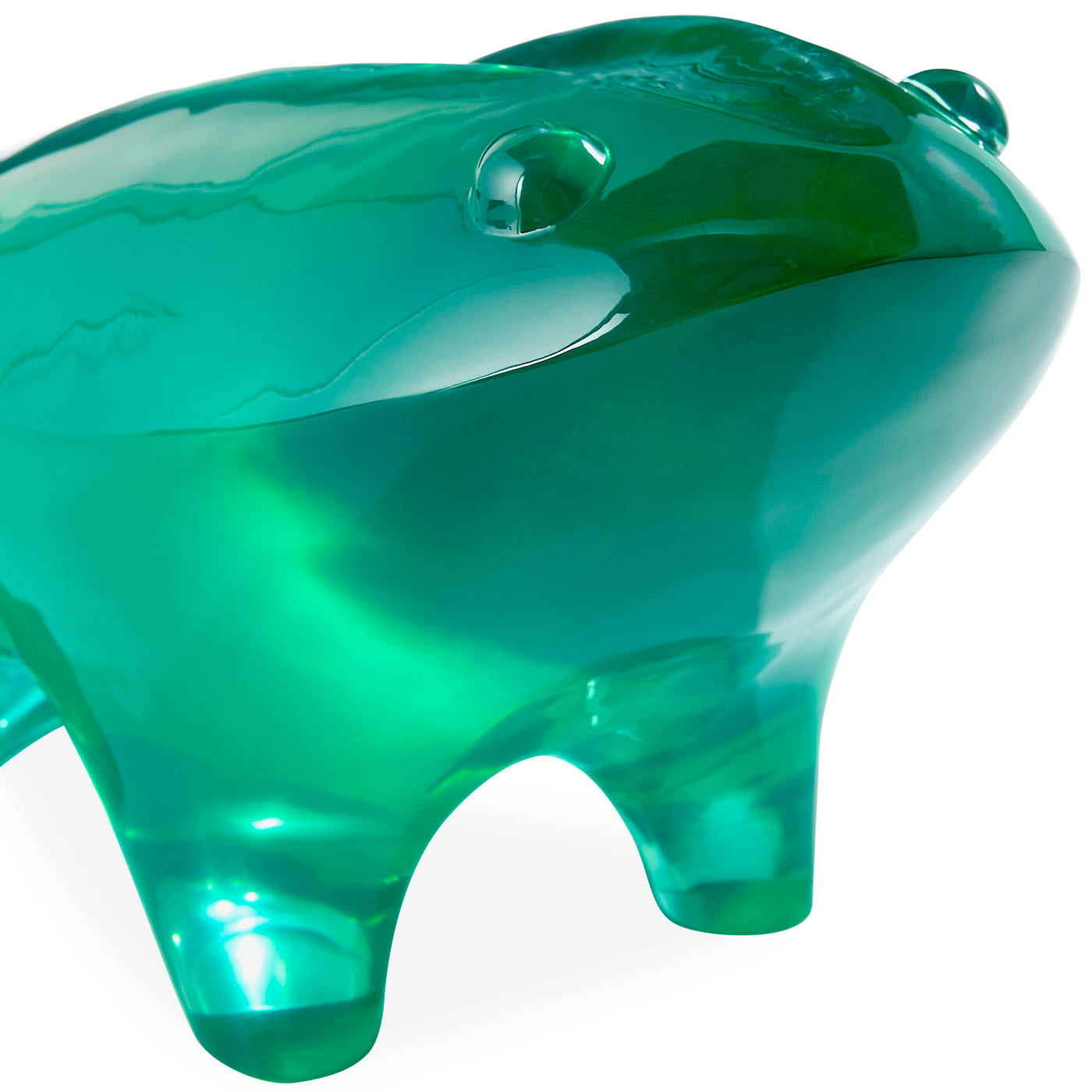 Acrylic Frog Decor - Cute Handmade Animal Figurine for Home & Office Desk Decorations - Perfect for Gifts, Shelf Displays, and Zen Garden Accents